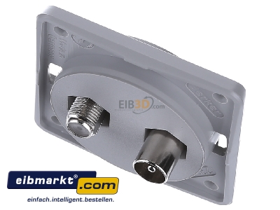 View up front Berker 845632506 Socket for antenna with cover
