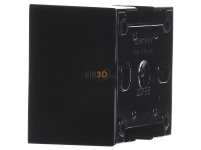 View on the right Berker 911512510 Surface mounted housing 1-gang black 
