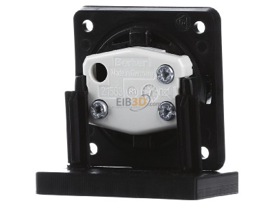 Back view Berker 936752510 Push button 2 make contacts (NO) black 
