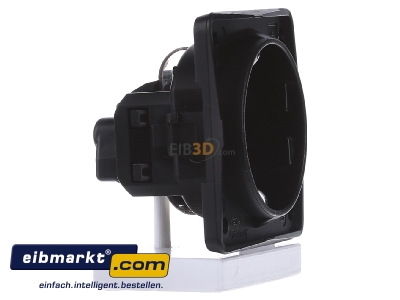 Ansicht links Berker 947782503 SCHUKO-Steckdose sw matt 