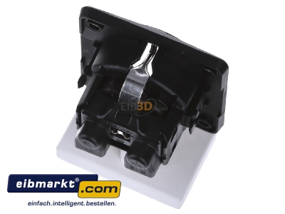 Ansicht oben hinten Berker 947782503 SCHUKO-Steckdose sw matt 