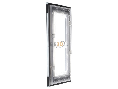 Ansicht rechts Jung LSP 982 GL SW Glasrahmen 2-fach sw waage/senkrecht 