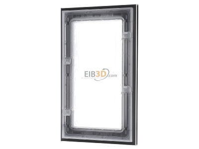 Ansicht hinten Jung LSP 982 GL SW Glasrahmen 2-fach sw waage/senkrecht 