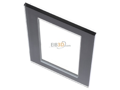 Ansicht oben vorne Jung LSP 982 GL SW Glasrahmen 2-fach sw waage/senkrecht 