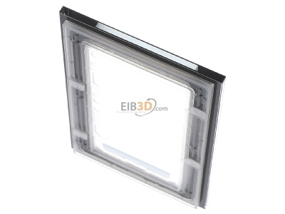 Ansicht oben hinten Jung LSP 982 GL SW Glasrahmen 2-fach sw waage/senkrecht 