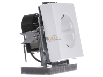 Ansicht links Busch Jaeger 20 EUCBLI-884 Steckdose sws/matt m.LED-Orient.licht 