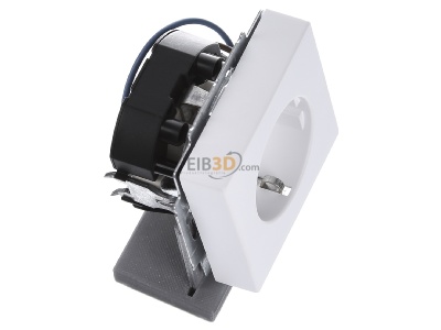 Ansicht oben links Busch Jaeger 20 EUCBLI-884 Steckdose sws/matt m.LED-Orient.licht 