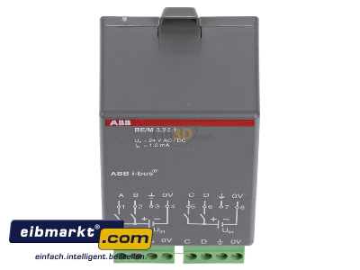 Ansicht oben vorne ABB Stotz S&J BE/M 4.24.1 Binreingangsmodul 24V 