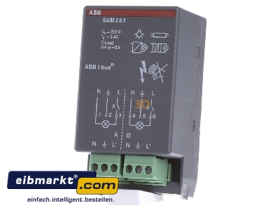 Frontansicht ABB Stotz S&J SA/M 2.6.1 Schaltaktormodul 6A 