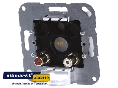 Ansicht hinten Jung MA A 1021 WW Multimedia-Anschluss aws Cinch/Miniklinke3,5 