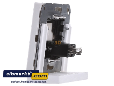 Ansicht rechts Jung MA LS 1122 WW Multimedia-Anschluss aws USB m.Tragring 