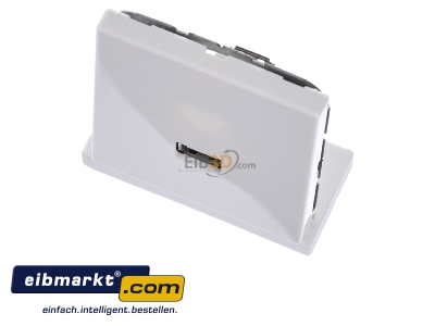 Ansicht oben vorne Jung MA LS 1122 WW Multimedia-Anschluss aws USB m.Tragring 