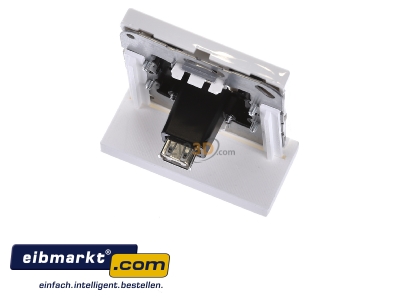 Ansicht oben hinten Jung MA LS 1122 WW Multimedia-Anschluss aws USB m.Tragring 