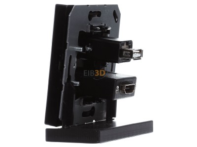 Ansicht rechts Jung MA LS 1163 SW Multimedia-Anschluss sw HDMI/USB m.Tragring 