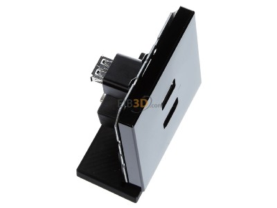 Ansicht oben links Jung MA LS 1163 SW Multimedia-Anschluss sw HDMI/USB m.Tragring 