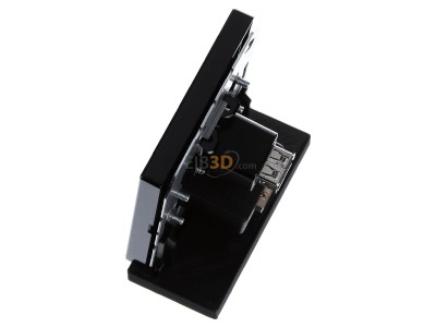 Ansicht oben rechts Jung MA LS 1163 SW Multimedia-Anschluss sw HDMI/USB m.Tragring 