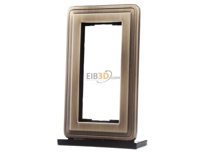 Front view Gira 1002621 Frame 2-gang bronze 
