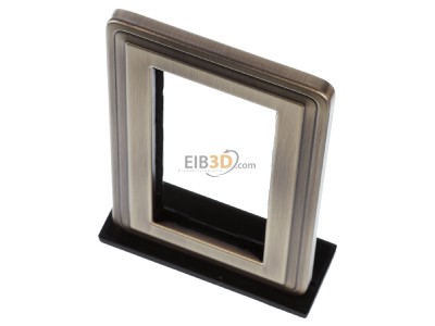 View up front Gira 1002621 Frame 2-gang bronze 
