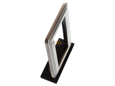View top left Gira 1002621 Frame 2-gang bronze 
