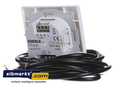 Ansicht hinten Eberle Controls FITnp 3L wei UP-Thermostat 