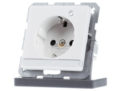 Frontansicht Berker 41106089 SCHUKO-Steckdose pws samt Kontroll-LED 