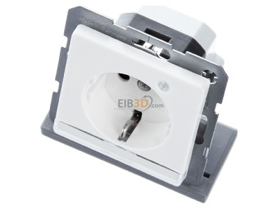 Ansicht oben vorne Berker 41106089 SCHUKO-Steckdose pws samt Kontroll-LED 