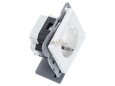Ansicht oben links Berker 41106089 SCHUKO-Steckdose pws samt Kontroll-LED 
