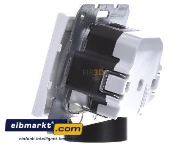 Ansicht rechts Berker 41107009 SCHUKO-Steckdose pws/gl Kontroll-LED 