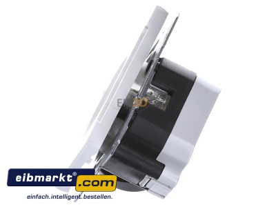 Ansicht oben rechts Berker 41107009 SCHUKO-Steckdose pws/gl Kontroll-LED 