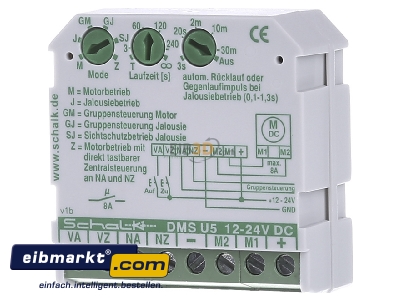 Frontansicht Schalk DMS U5 AUF/ZU-Steuerung 12-24V DC 
