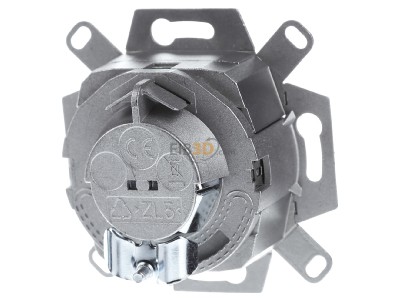 Back view Busch Jaeger 0218/11-101 RJ45 8(8) Data outlet 6A (IEC) grey 
