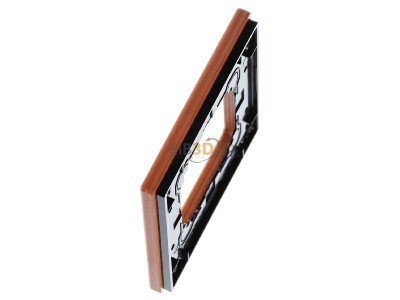 View top right Merten MEG4051-3470 Frame 1-gang wood 

