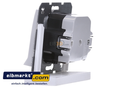 Ansicht rechts Berker 41091909 SCHUKO-Steckdose pws/matt LED-Orientierungsl. 