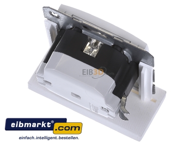 Ansicht oben hinten Berker 41091909 SCHUKO-Steckdose pws/matt LED-Orientierungsl. 