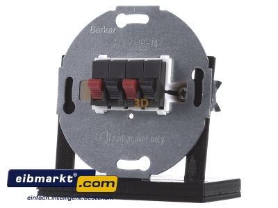 Front view Berker 457305 Basic element with central cover plate 
