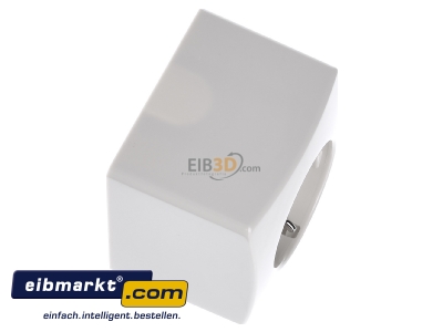 Ansicht oben links Peha H 6600 V Steckdose SCHUKO wei 
