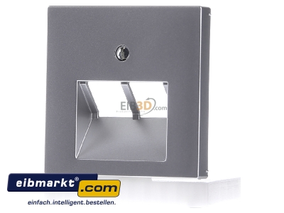 Frontansicht Jung A 569-2 BFPLUA AL Abdeckung alu f�r IAE/UAE-Dose 