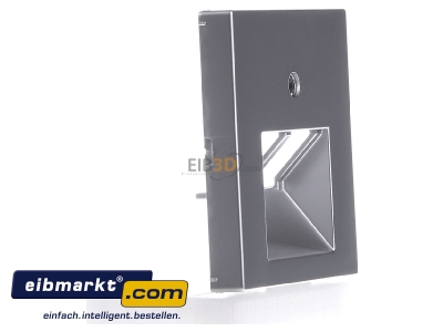 Ansicht links Jung A 569-2 BFPLUA AL Abdeckung alu f�r IAE/UAE-Dose 