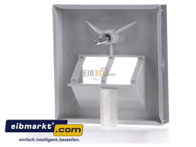 Ansicht hinten Jung A 569-2 BFPLUA AL Abdeckung alu f�r IAE/UAE-Dose 