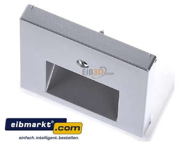 Ansicht oben vorne Jung A 569-2 BFPLUA AL Abdeckung alu f�r IAE/UAE-Dose 