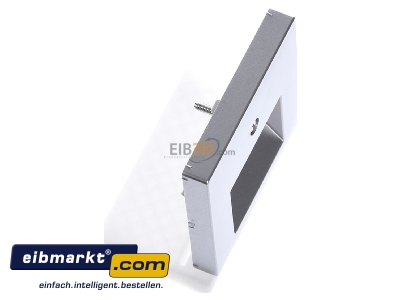 Ansicht oben links Jung A 569-2 BFPLUA AL Abdeckung alu f�r IAE/UAE-Dose 
