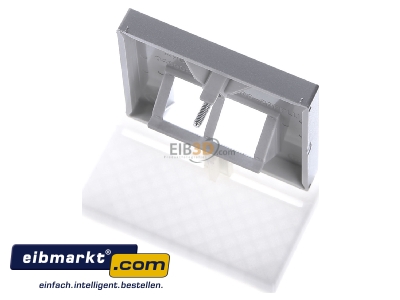 Ansicht oben hinten Jung A 569-2 BFPLUA AL Abdeckung alu f�r IAE/UAE-Dose 