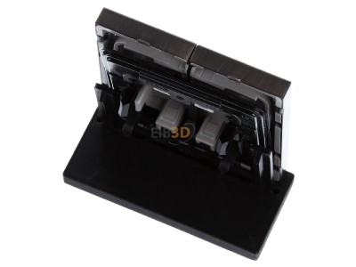 Top rear view Jung ME 2995 AT Cover plate for switch/push button brass 
