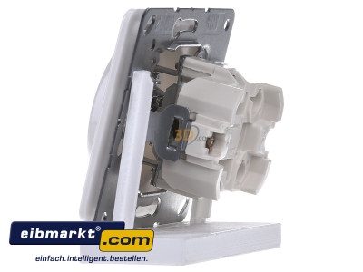 View on the right Jung Z 506 NUZV WW Two-way switch flush mounted white
