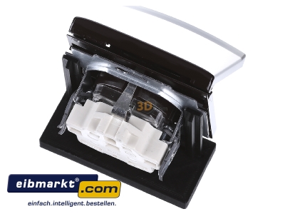 Ansicht oben hinten Busch-Jaeger 20 EUGK-31-101 Schuko-Steckdoseneinsatz IP44 braun 