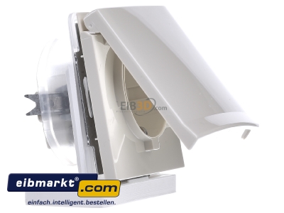 Ansicht links Busch-Jaeger 20 EUGK-32-101 Schuko-Steckdoseneinsatz IP44 wei 