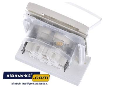 Ansicht oben hinten Busch-Jaeger 20 EUGK-32-101 Schuko-Steckdoseneinsatz IP44 wei 