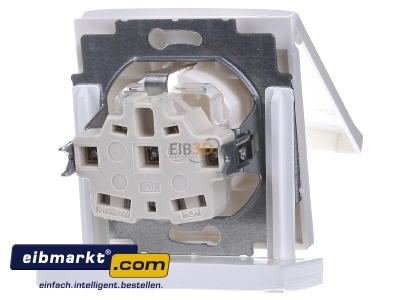 Ansicht hinten Busch-Jaeger 20 EUGK-34-101 Schuko-Steckdoseneinsatz IP44 alpinwei 
