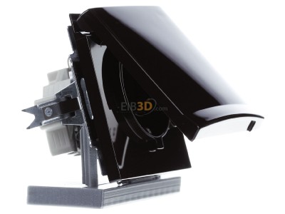 Ansicht links Busch Jaeger 20 EUGKB-31-101 Schuko-Steckdoseneinsatz IP44 braun 