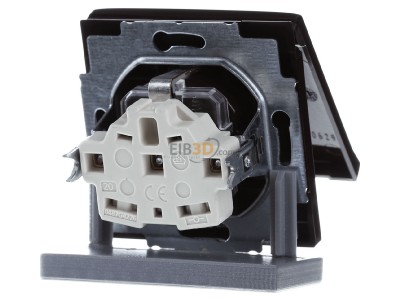 Ansicht hinten Busch Jaeger 20 EUGKB-31-101 Schuko-Steckdoseneinsatz IP44 braun 